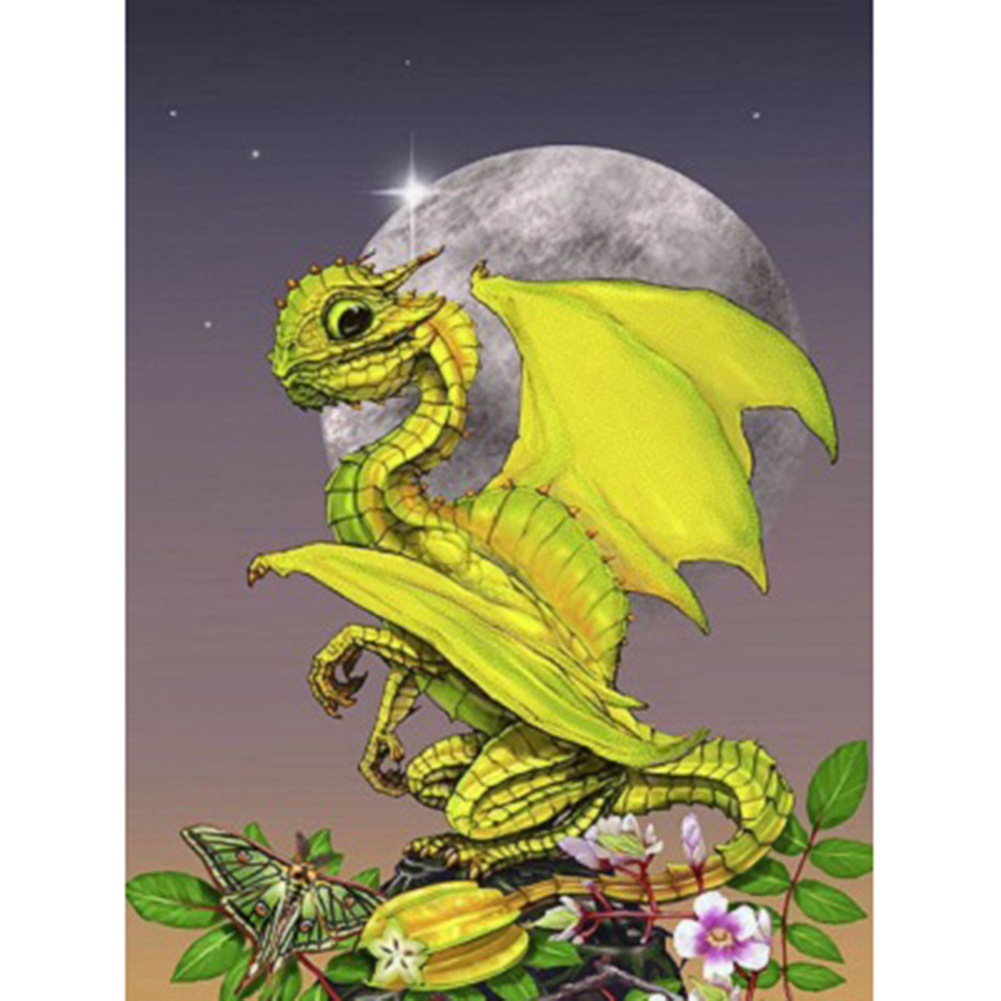 

30*40CM - Round Drill Diamond Painting - Dragon, 501 Original