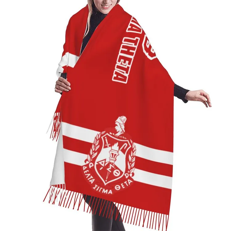 Sorority Cashmerette Fringed Scarf