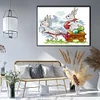 Bunny Easter - 14CT Stamped Cross Stitch 18*15cm/7.09*5.91in(Brand)