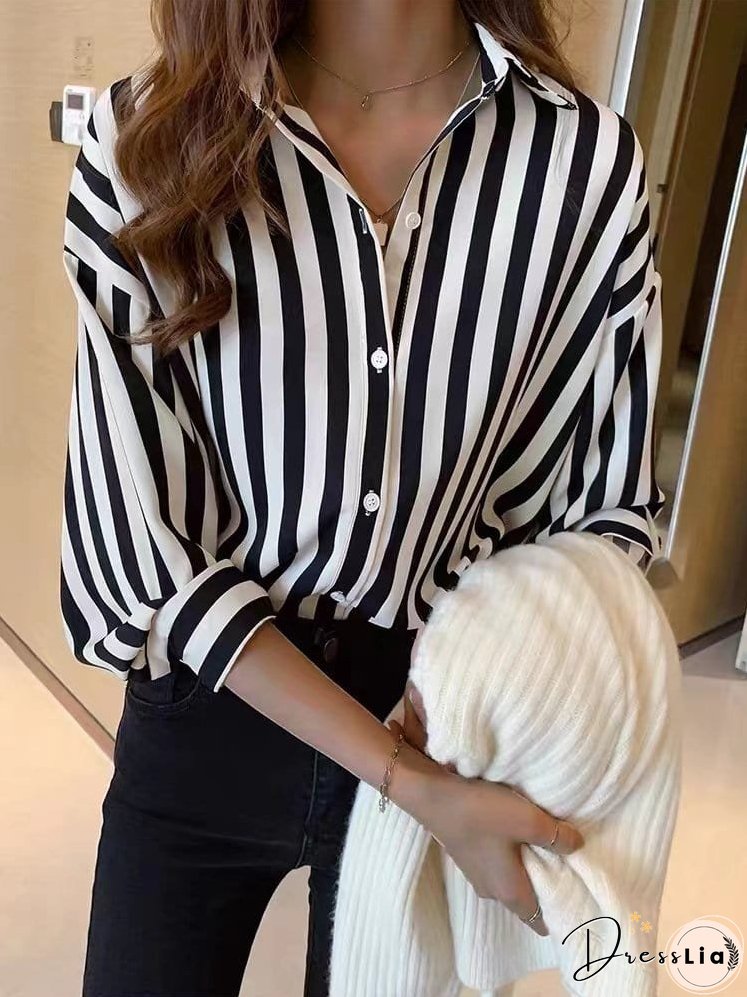 Weekend Casual Striped Shirt