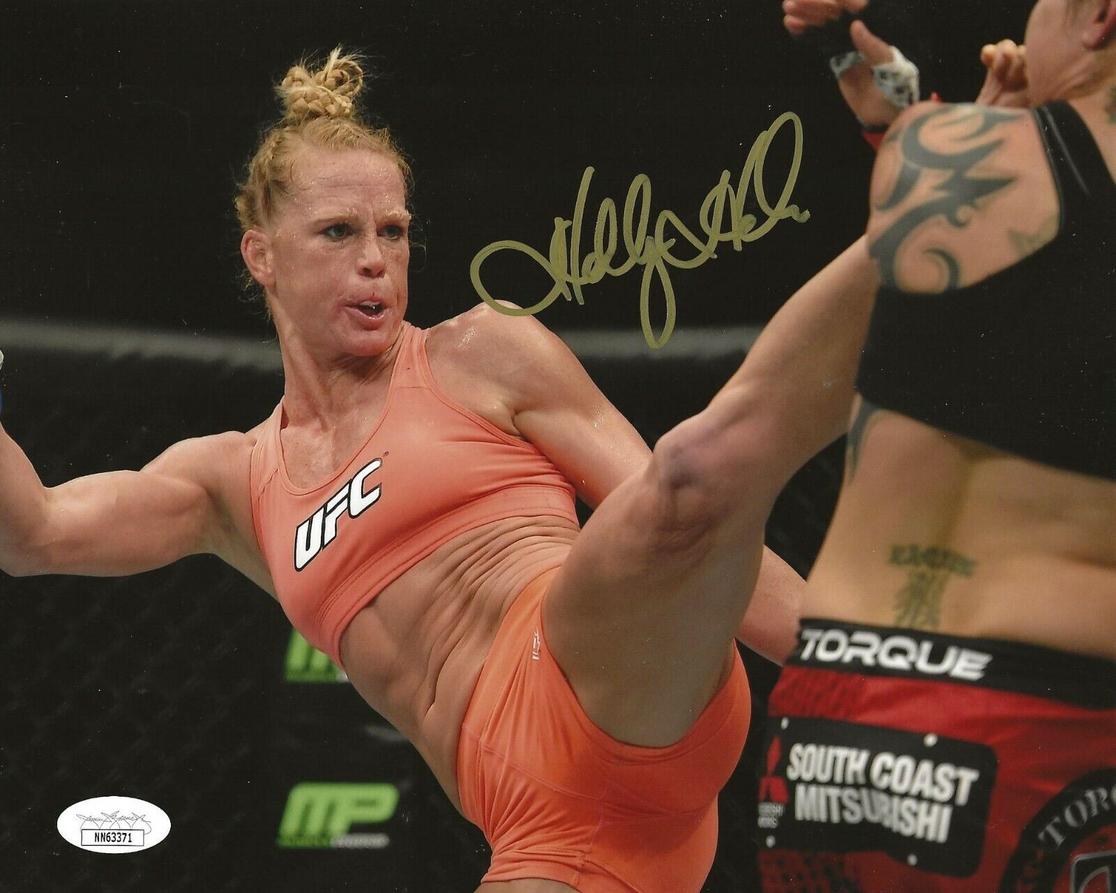 Holly Holm signed UFC 8x10 Photo Poster painting autographed The Preacher's Daughter 2 JSA