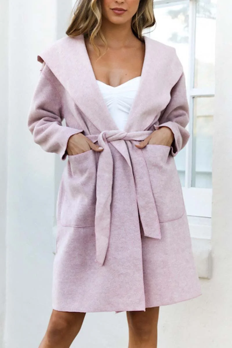 ABEBEY Fashion Pocket Hooded Coat
