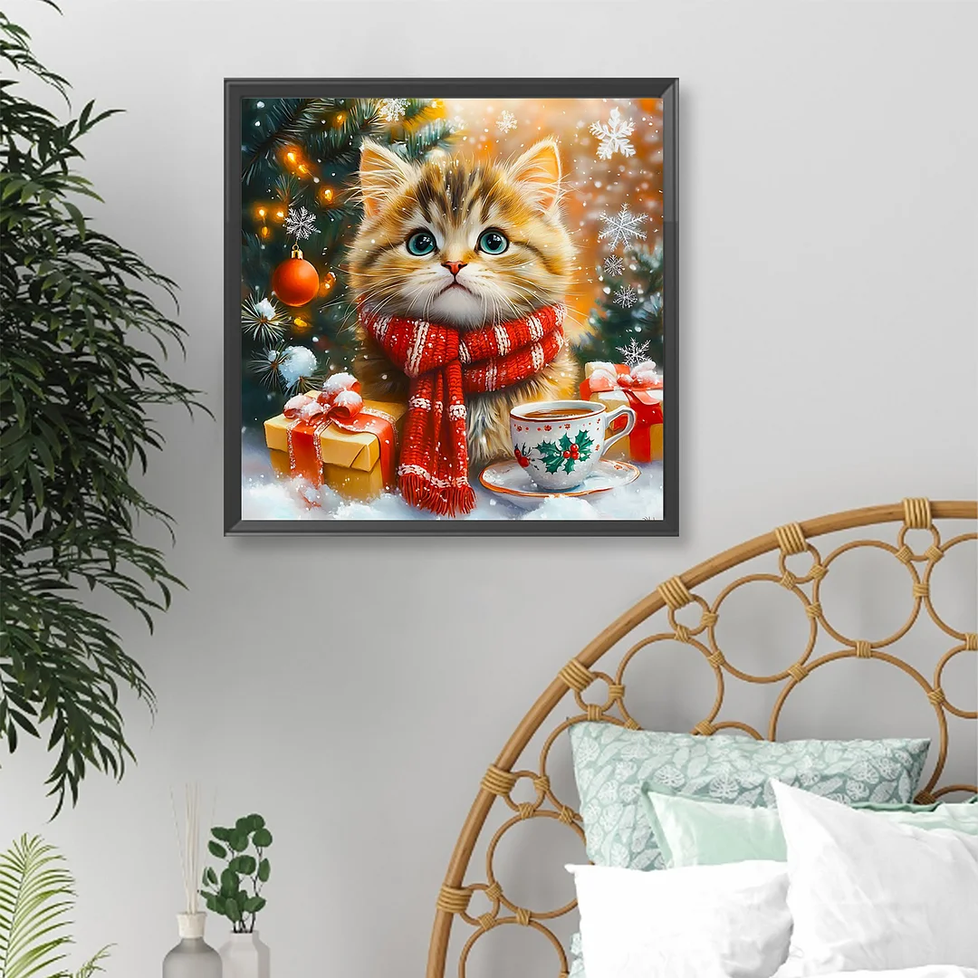 Diamond Painting - Full Round Drill - Cat(Canvas|Canvas|40*40cm)