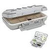 Fishing Tackle Storage Box Lure Bait 24 Compartment ABS Plastic Double Layer 