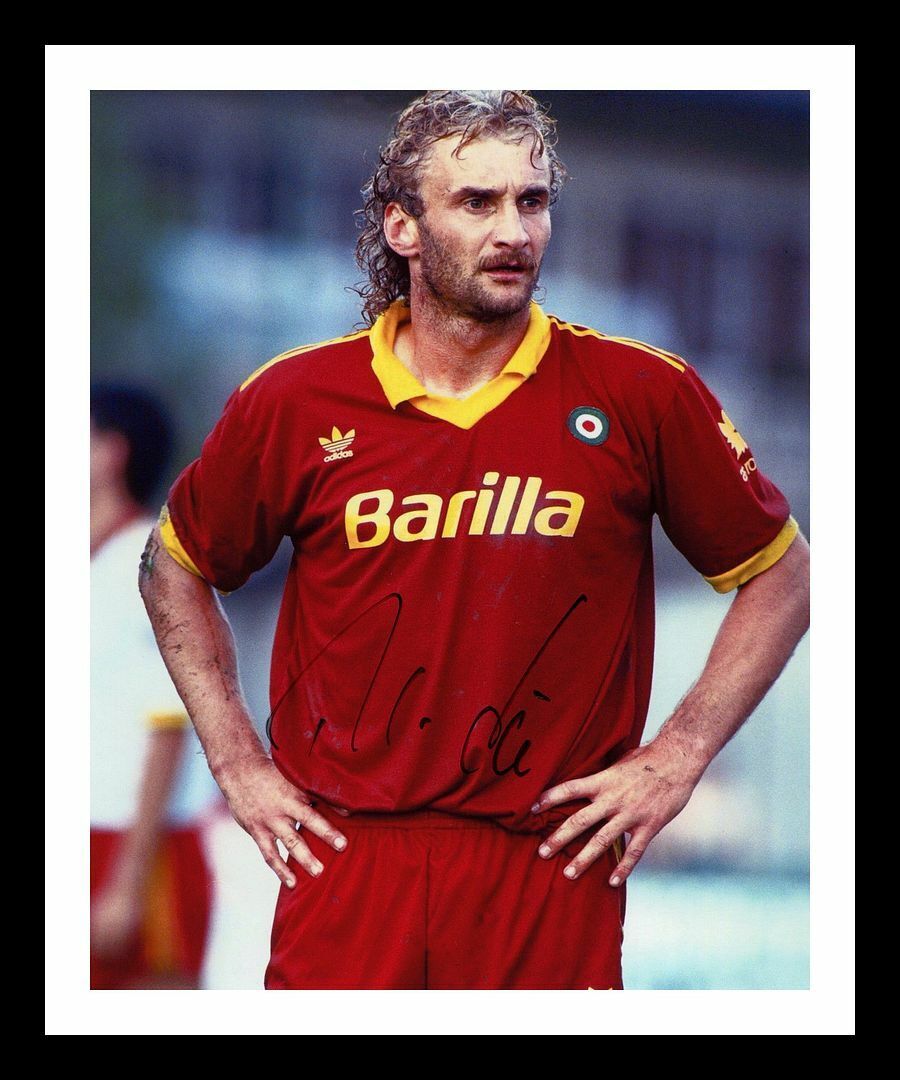 Rudi Voller - Roma Autographed Signed & Framed Photo Poster painting