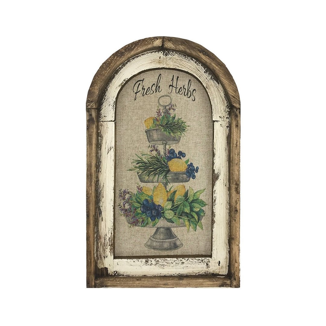 Fresh Herbs Wall Art Rustic Farmhouse Decor