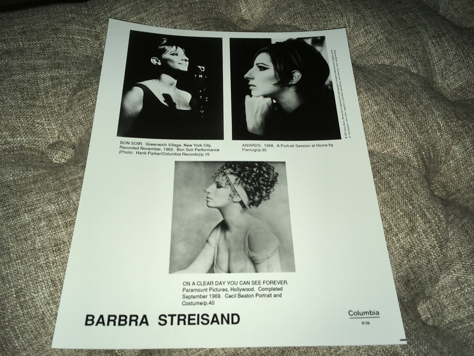 Barbra Streisand 8 x 10