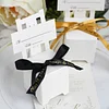 100 Pack | Personalized Chair Shaped Wedding Favor Gift Box / Place Card Holder With Satin Ribbon