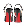 120mm Women's Pointed Toe Slingback Heels Red Bottoms Pumps Dress Shoes-vocosishoes