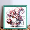 (US Only)Gnome Printed Cross Stitch Kit 40x40cm DIY 11CT Thread Art Needlework Home Decor