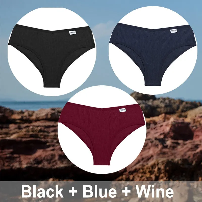3PCS/Set M-XXXL Plus Size Cotton Panties Women Underwear Sexy Lingerie Female Underpants Intimates Brazillian Pantys Sexy Briefs