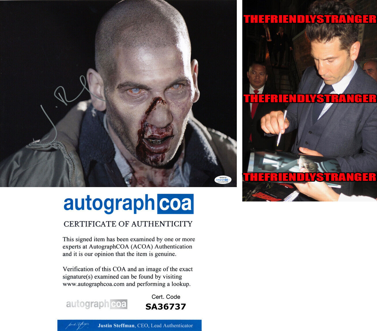 JON BERNTHAL signed Autographed THE WALKING DEAD