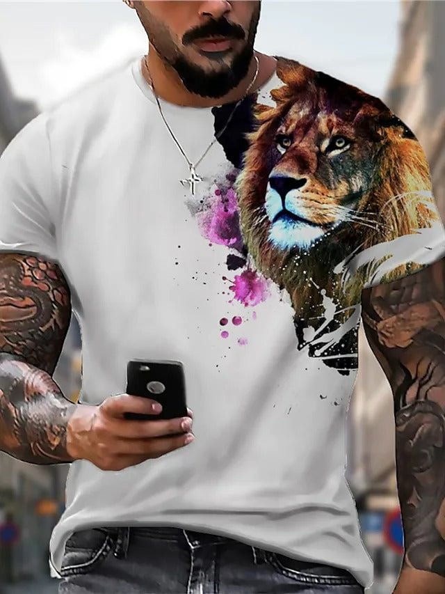 Men's Round Neck T-Shirt Trend High Quality Fashion Street Casual Tops