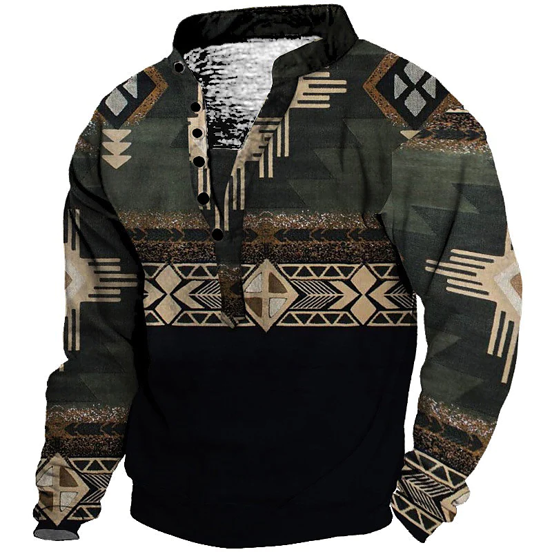 Men's 3D Print Casual Long Sleeve Sweatshirts