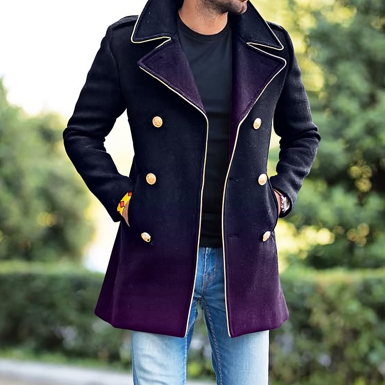 Leisure Purple Gradient Coat
