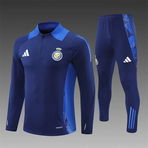 2024-25 Riyadh Royal Blue Half-zip Training Jersey