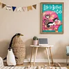 Diamond Painting -DIY Full Square Drill Lazy Cat