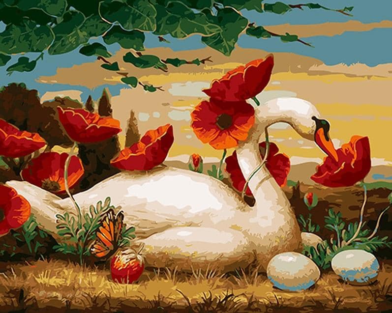 

Swan Vase – Still Life Paint By Numbers - 40*50CM, 501 Original