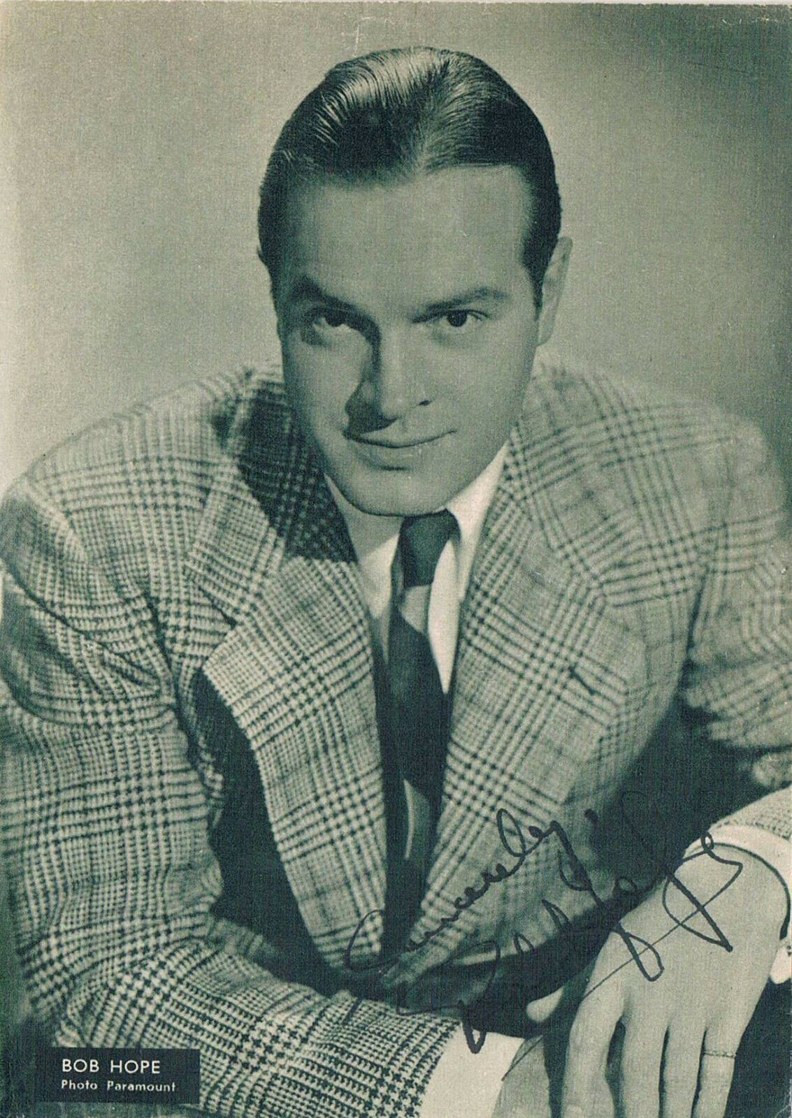 Bob Hope 1903-2003 genuine autograph signed magazine picture 4x6