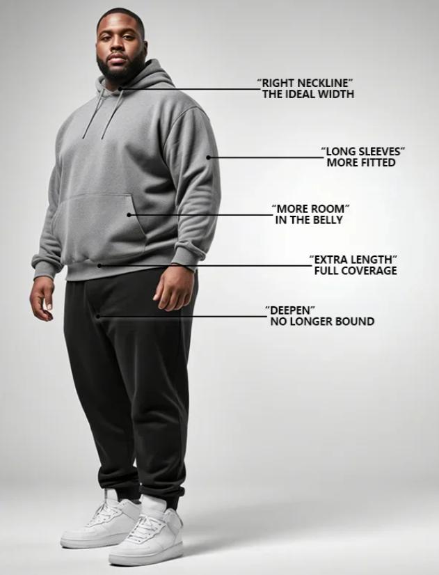 big and tall hoodies for men