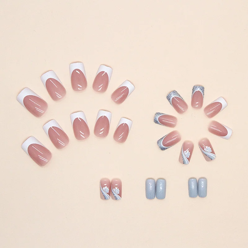 Churchf Churchf White French Light Blue Flowers Flash Blue Gold Pink French Ins Wind Armor