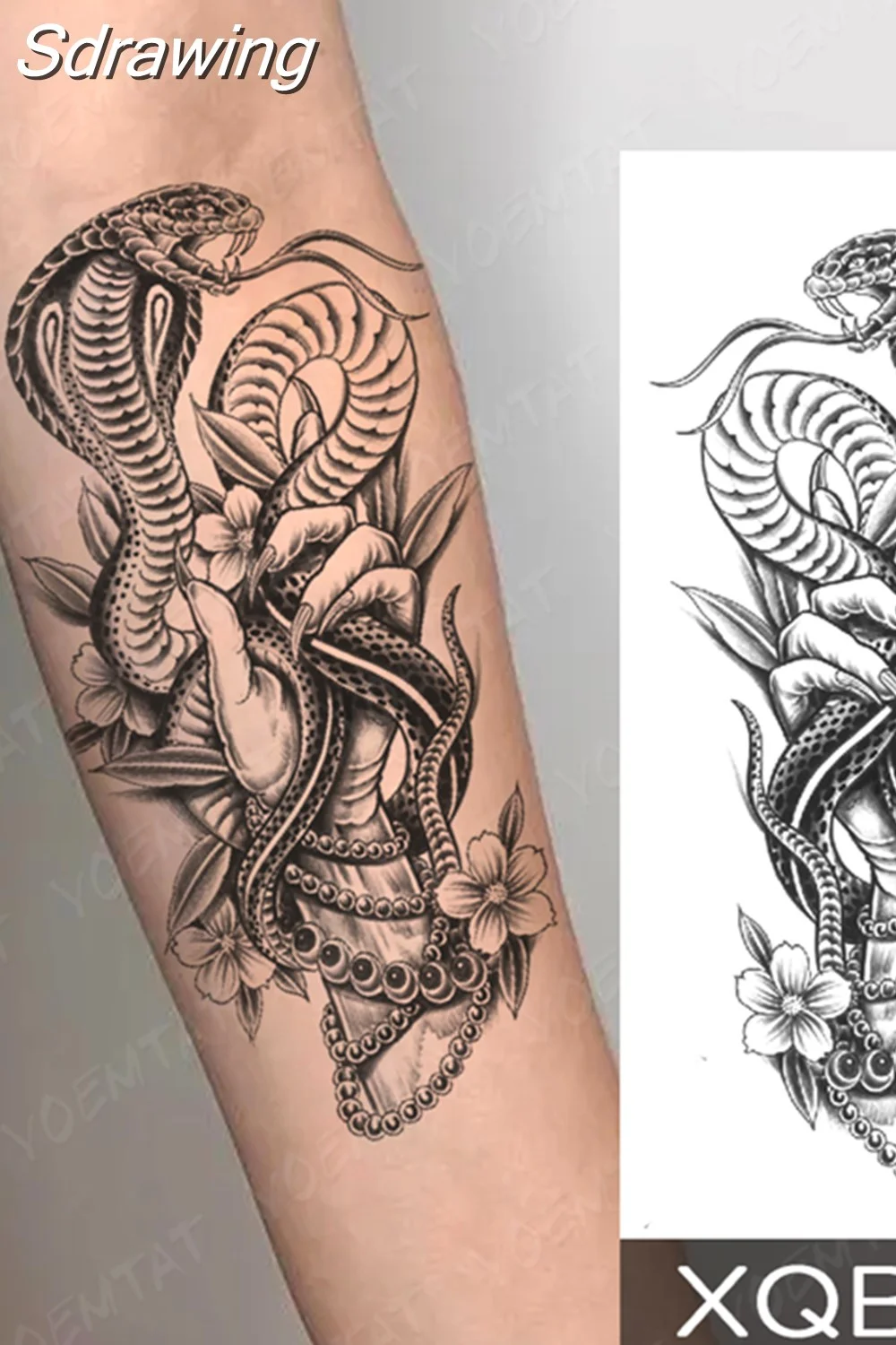 Sdrawing Temporary Tattoo Sticker Butterfly Flower Totem Flash Tatto Y2k Style Body Art Arm Leg Waist Fake Tatoo Men Women