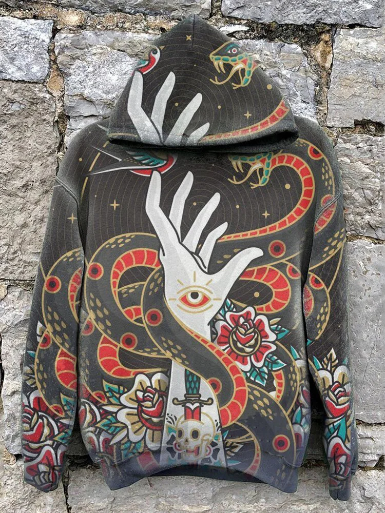 Colorful Abstract Art Print Hoodie