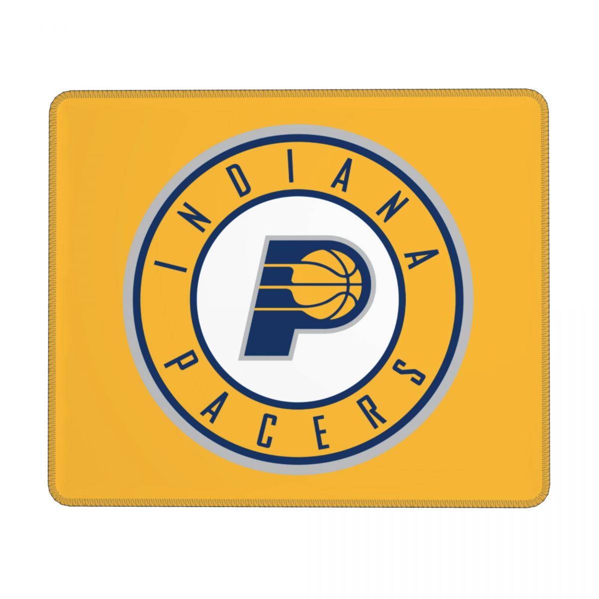 Indiana Pacers Logo Square Gaming Mouse Pad with Stitched Edge