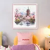 Pavilions-11CT Stamped Cross Stitch 40*40cm/15.75*15.75in tapestrymarket