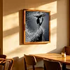 Pearl Lady Silhouette 5D DIY Diamond Art Painting Kit Partial Drill 30x30cm