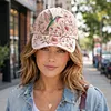 Garden Morning Baseball Cap with 55-65cm Adjustable Strap Adjustable Flowers Baseball Hat Lightweight Breathable Hats Unisex Gifts for Close People