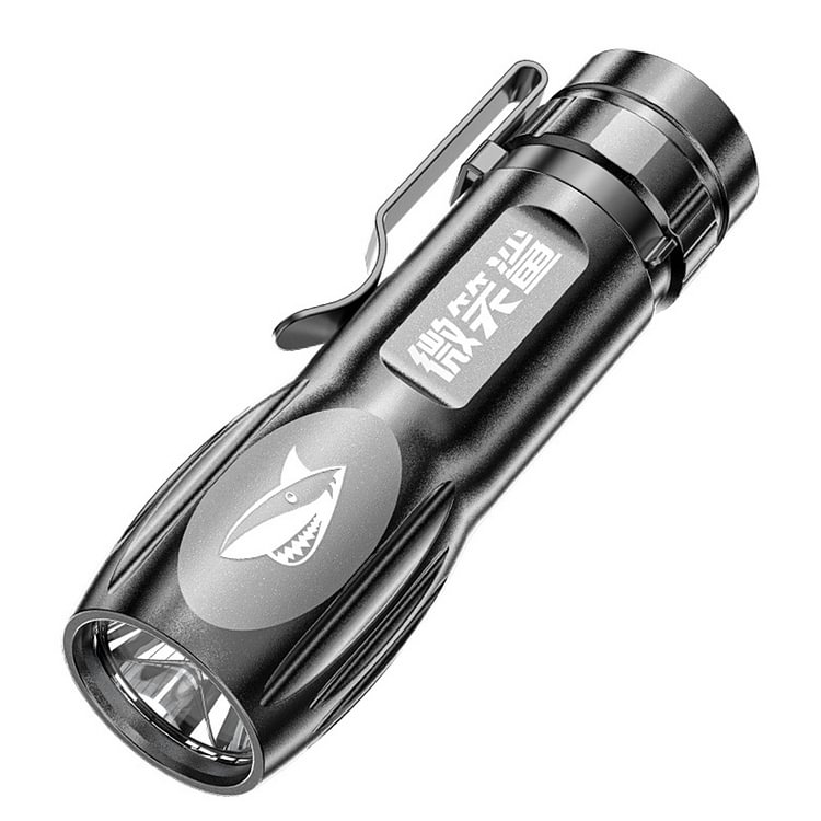 USB Rechargeable LED Beads Flashlight Portable Torch w/ Built-in Battery