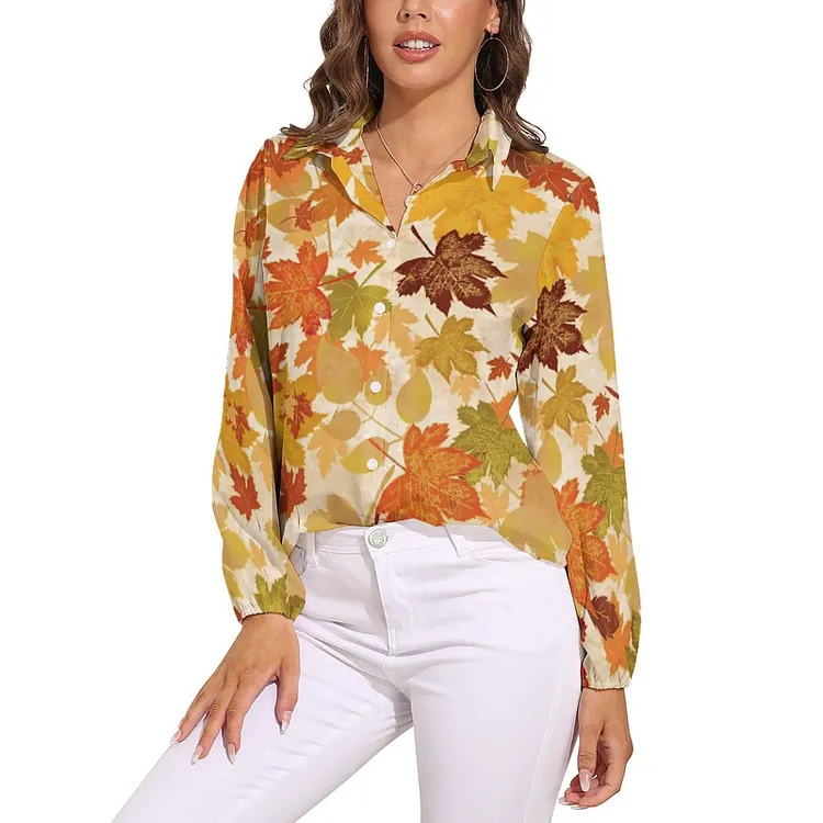 Personalized Design Christmas Women's Vntage Casual Long Sleeve Shirt Tops Full Print