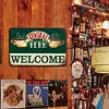 Central Perk WELCOME - Panneaux en &eacute;tain m&eacute;tallique(20*30cm/30*40cm)