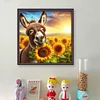 Donkey And Sunflower - 11CT Stamped Cross Stitch - 40*40cm - Animal