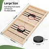 Large Fast Sling Puck Game - Super Sling Puck Board Games for a Family Game Night & Party with Friends | Wooden Hockey Table | Foosball Winner Rapid Battle Speed String Puck Game