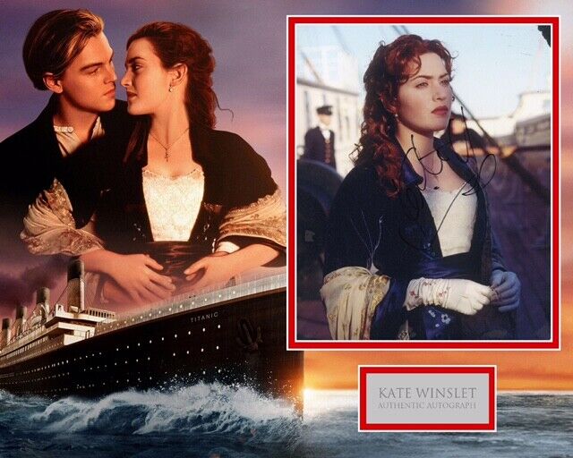 KATE WINSLET SIGNED TITANIC Photo Poster painting MOUNT UACC REG 242 (2)