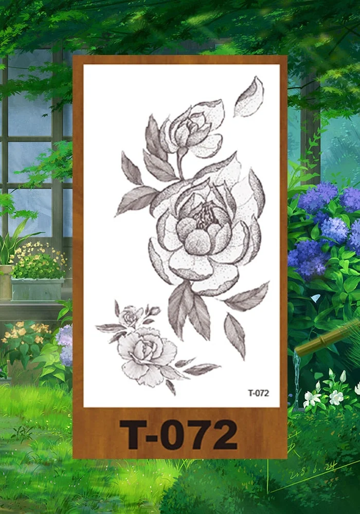 Drop Shipping Small Temporary Tattoo Stickers Expression Wolf Antlers Cartoon Girl Kid Arm Buttock Abdomen Neck Ankles Art Tatoo