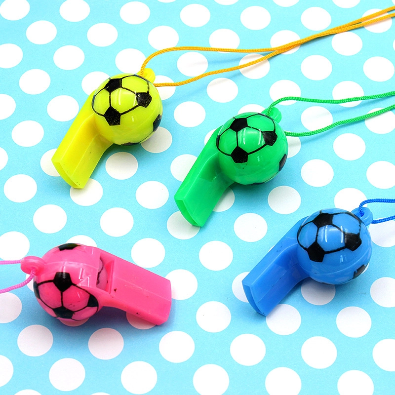 Color Plastic Football Whistle Referee Whistle Game Supplies
