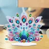 DIY Peacock Acrylic Special Shaped Diamond Painting Desktop Ornament
