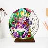 (US Local)Special Shape Flowers Butterfly Diamond Painting Spinning Calendar for Beginners