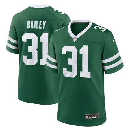 Men's New York Jets #31 David Bailey Green 2026 NFL Draft Game Jersey