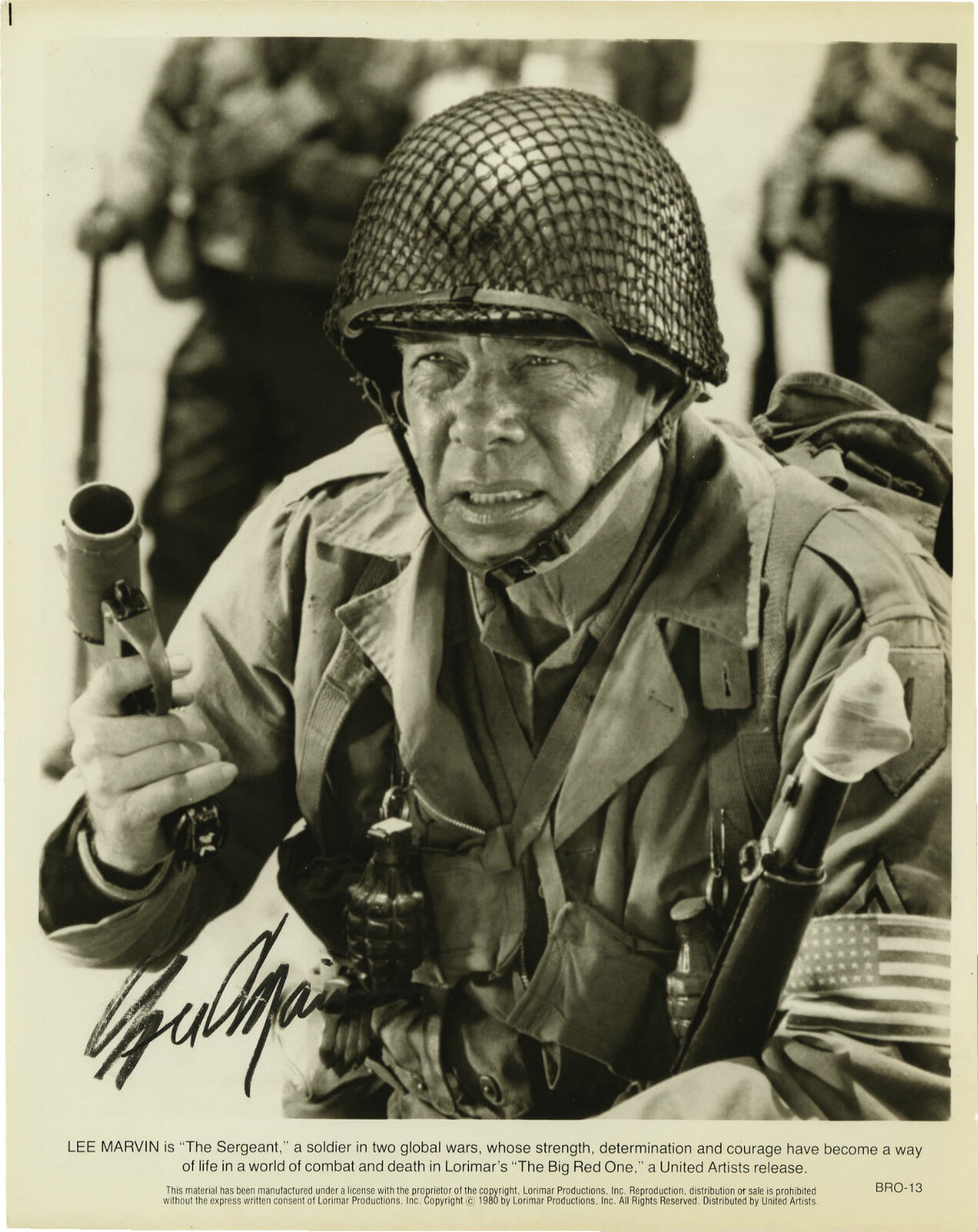 LEE MARVIN Signed Photo Poster paintinggraph - Film Actor preprint