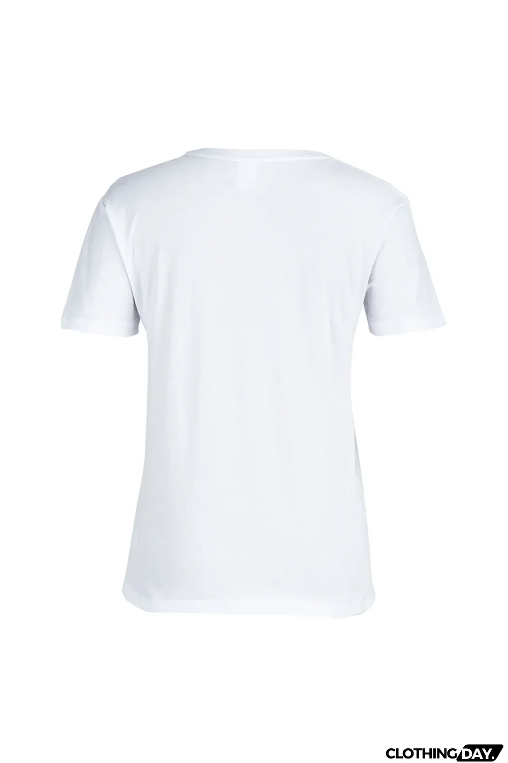 White Fashion Cute Print Patchwork Letter O Neck T-Shirts