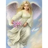 >SALE<5D DIY Full Round Drill Partial AB Diamond Painting Flower-Bearing Angel 35x45cm
