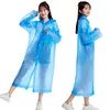 10Pcs Rain Ponchos with Drawstring Hood Waterproof Emergency Raincoat for Adults