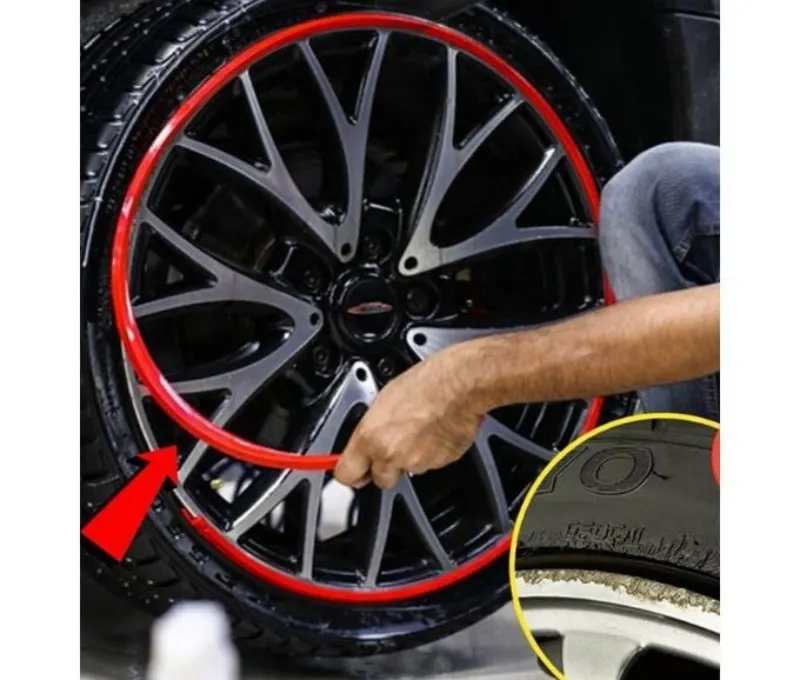 Car wheel protection ring anti-collision strip anti-scratch strip anti-scratch rubber strip