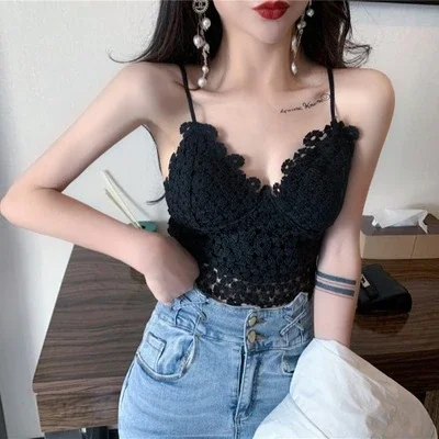 Billionm Sexy Lace Tube Top Underwear Backless Wireless Bralette Crop Top Brassiere Female Lingerie