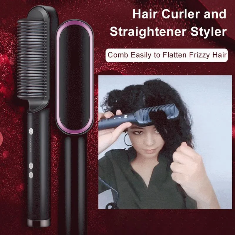 Firmemotion Hair Straightener Negative Ion Hair Straightener Styling Comb (Mother's Day Sale 50% Off)
