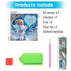 Snow Girl - Diamond Painting - Partial Special Shaped Drill(Canvas|30*30cm)